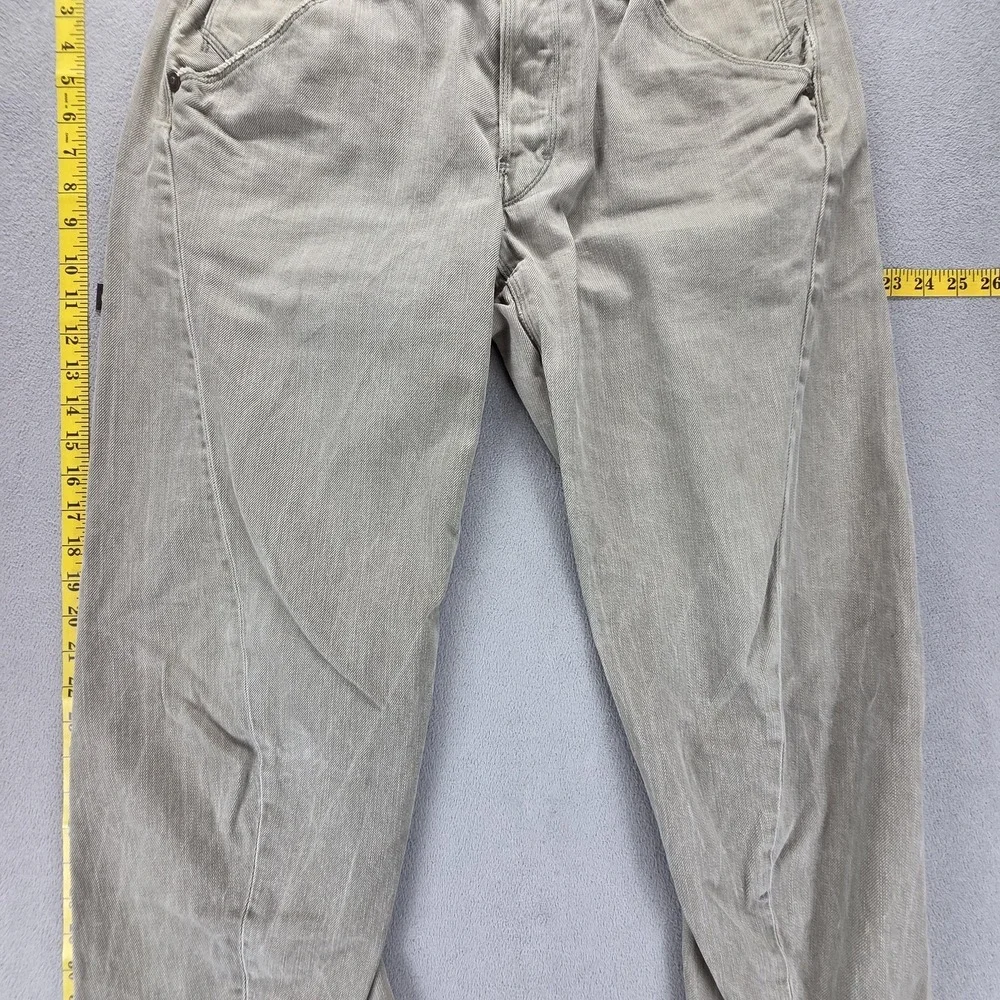Vintage Levis Engineered Jeans Mens Gray Cinch Back Twisted Flap Fits 33x30